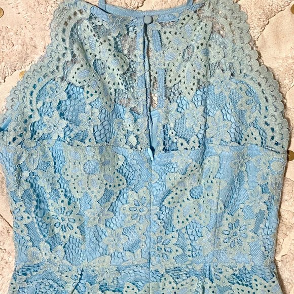 NWT Francesca's Collection Floral Lace Mini Dress - Picture 6 of 13